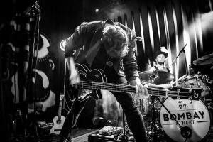 Amsterdam, The Netherlands – 18 March, 2016: concert of Swiss rock band 77 Bombay Street at venue Paradiso. 77 Bombay Street is a Swiss folk rock music band formed by 4 brothers, Matt, Esra, Joe and Shimri-Ramon Buchli in 2008